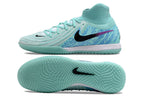 Phantom Luna Elite NU Men's Full Knit Anti-Level MD Soccer Shoes - Green/Blue/Silver/Black