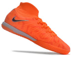 Phantom Luna Elite NU Men's Full Knit Anti-Level MD Soccer Shoes - Orange/Gray/Black