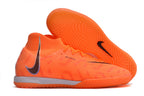 Phantom Luna Elite NU Men's Full Knit Anti-Level MD Soccer Shoes - Orange/Gray/Black