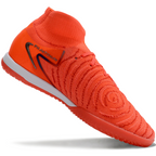 Phantom Luna Elite NU Men's Full Knit Anti-Level MD Soccer Shoes - Orange/White/Black