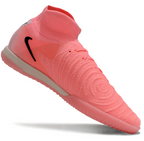 Phantom Luna Elite NU Men's Full Knit Anti-Level MD Soccer Shoes - Pink/Black/Gray