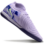 Phantom Luna Elite NU Men's Full Knit Anti-Level MD Soccer Shoes - Purple Agate/Barely Volt