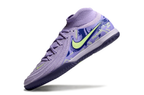 Phantom Luna Elite NU Men's Full Knit Anti-Level MD Soccer Shoes - Purple Agate/Barely Volt