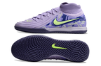 Phantom Luna Elite NU Men's Full Knit Anti-Level MD Soccer Shoes - Purple Agate/Barely Volt