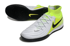 Phantom Luna Elite NU Men's Full Knit Anti-Level MD Soccer Shoes - White/Neon Yellow/Black