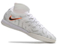 Phantom Luna Elite NU Men's Full Knit Anti-Level MD Soccer Shoes - White/Orange/Black