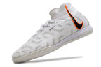 Phantom Luna Elite NU Men's Full Knit Anti-Level MD Soccer Shoes - White/Orange/Black