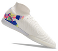 Phantom Luna Elite NU Men's Full Knit Anti-Level MD Soccer Shoes - White/Red/Yellow/Blue