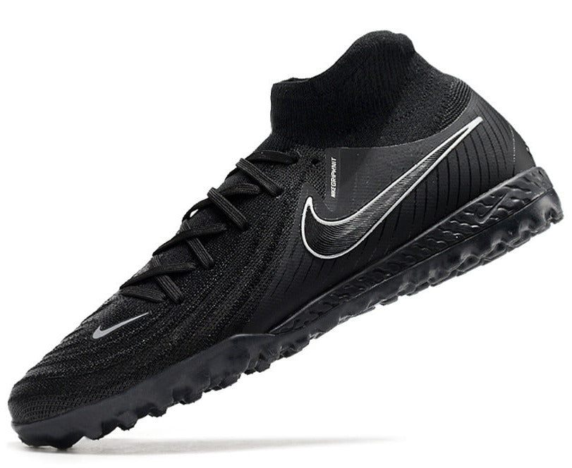 Phantom Luna Elite NU Men's Full Knit Waterproof TF Grass Stud Soccer Shoes with MD Sole - Black
