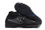 Phantom Luna Elite NU Men's Full Knit Waterproof TF Grass Stud Soccer Shoes with MD Sole - Black