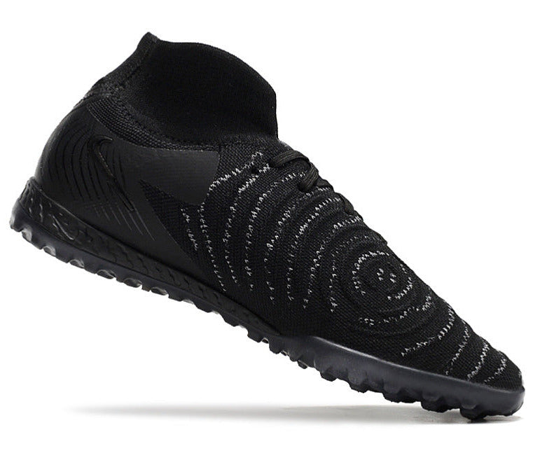 Phantom Luna Elite NU Men's Full Knit Waterproof TF Grass Stud Soccer Shoes with MD Sole - Black/White