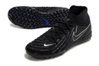 Phantom Luna Elite NU Men's Full Knit Waterproof TF Grass Stud Soccer Shoes with MD Sole - Black/White