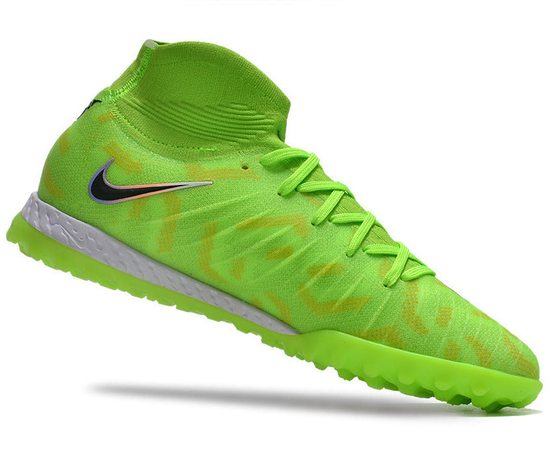 Phantom Luna Elite NU Men's Full Knit Waterproof TF Grass Stud Soccer Shoes with MD Sole - Green/Black/White