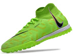Phantom Luna Elite NU Men's Full Knit Waterproof TF Grass Stud Soccer Shoes with MD Sole - Green/Black/White