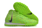 Phantom Luna Elite NU Men's Full Knit Waterproof TF Grass Stud Soccer Shoes with MD Sole - Green/Black/White