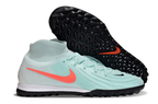 Phantom Luna Elite NU Men's Full Knit Waterproof TF Grass Stud Soccer Shoes with MD Sole - Mint/Red/Black/White