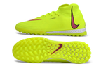 Phantom Luna Elite NU Men's Full Knit Waterproof TF Grass Stud Soccer Shoes with MD Sole - Neon Yellow/Red//Black/White