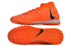 Phantom Luna Elite NU Men's Full Knit Waterproof TF Grass Stud Soccer Shoes with MD Sole - Orange/Black/White