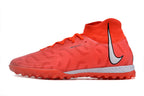 Phantom Luna Elite NU Men's Full Knit Waterproof TF Grass Stud Soccer Shoes with MD Sole - Orange/White/Black