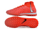 Phantom Luna Elite NU Men's Full Knit Waterproof TF Grass Stud Soccer Shoes with MD Sole - Orange/White/Black