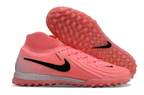 Phantom Luna Elite NU Men's Full Knit Waterproof TF Grass Stud Soccer Shoes with MD Sole - Pink/Black/White