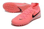 Phantom Luna Elite NU Men's Full Knit Waterproof TF Grass Stud Soccer Shoes with MD Sole - Pink/Black/White