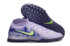 Phantom Luna Elite NU Men's Full Knit Waterproof TF Grass Stud Soccer Shoes with MD Sole - Purple Agate/Barely Volt