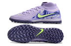 Phantom Luna Elite NU Men's Full Knit Waterproof TF Grass Stud Soccer Shoes with MD Sole - Purple Agate/Barely Volt