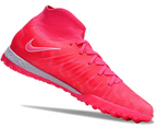 Phantom Luna Elite NU Men's Full Knit Waterproof TF Grass Stud Soccer Shoes with MD Sole - Trendy Pink/White