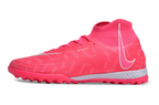 Phantom Luna Elite NU Men's Full Knit Waterproof TF Grass Stud Soccer Shoes with MD Sole - Trendy Pink/White