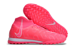 Phantom Luna Elite NU Men's Full Knit Waterproof TF Grass Stud Soccer Shoes with MD Sole - Trendy Pink/White