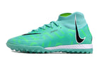 Phantom Luna Elite NU Men's Full Knit Waterproof TF Grass Stud Soccer Shoes with MD Sole - Turquoise/Green/White/Black