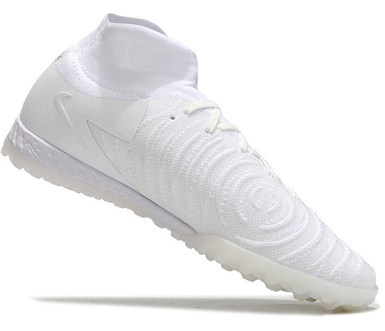 Phantom Luna Elite NU Men's Full Knit Waterproof TF Grass Stud Soccer Shoes with MD Sole - White