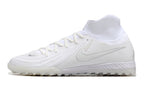 Phantom Luna Elite NU Men's Full Knit Waterproof TF Grass Stud Soccer Shoes with MD Sole - White