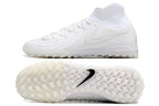 Phantom Luna Elite NU Men's Full Knit Waterproof TF Grass Stud Soccer Shoes with MD Sole - White