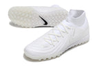 Phantom Luna Elite NU Men's Full Knit Waterproof TF Grass Stud Soccer Shoes with MD Sole - White