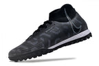 Phantom Luna Elite NU Men's Full Knit Waterproof TF Grass Stud Soccer Shoes with MD Sole - White/Black