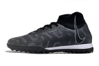 Phantom Luna Elite NU Men's Full Knit Waterproof TF Grass Stud Soccer Shoes with MD Sole - White/Black