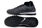 Phantom Luna Elite NU Men's Full Knit Waterproof TF Grass Stud Soccer Shoes with MD Sole - White/Black