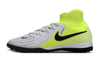 Phantom Luna Elite NU Men's Full Knit Waterproof TF Grass Stud Soccer Shoes with MD Sole - White/Neon Yellow/Black
