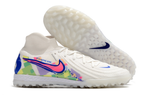 Phantom Luna Elite NU Men's Full Knit Waterproof TF Grass Stud Soccer Shoes with MD Sole - White/Red/Yellow/Blue