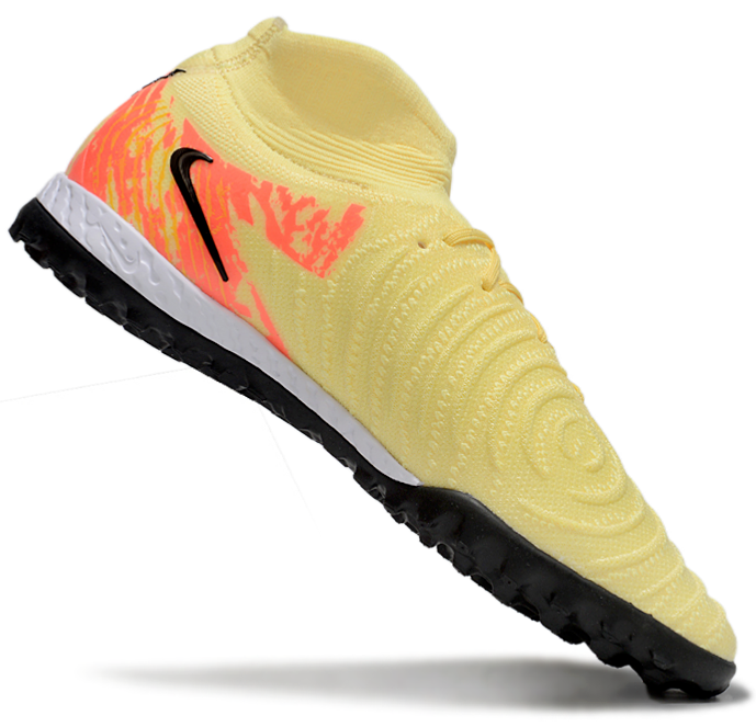 Phantom Luna Elite NU Men's Full Knit Waterproof TF Grass Stud Soccer Shoes with MD Sole - Purple Agate/Barely Volt