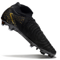 Phantom Luna Elite NU Super A Men's Full Knit Waterproof FG Soccer Shoes - Black/Gold