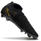Phantom Luna Elite NU Super A Men's Full Knit Waterproof FG Soccer Shoes - Black/Gold