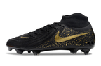 Phantom Luna Elite NU Super A Men's Full Knit Waterproof FG Soccer Shoes - Black/Gold