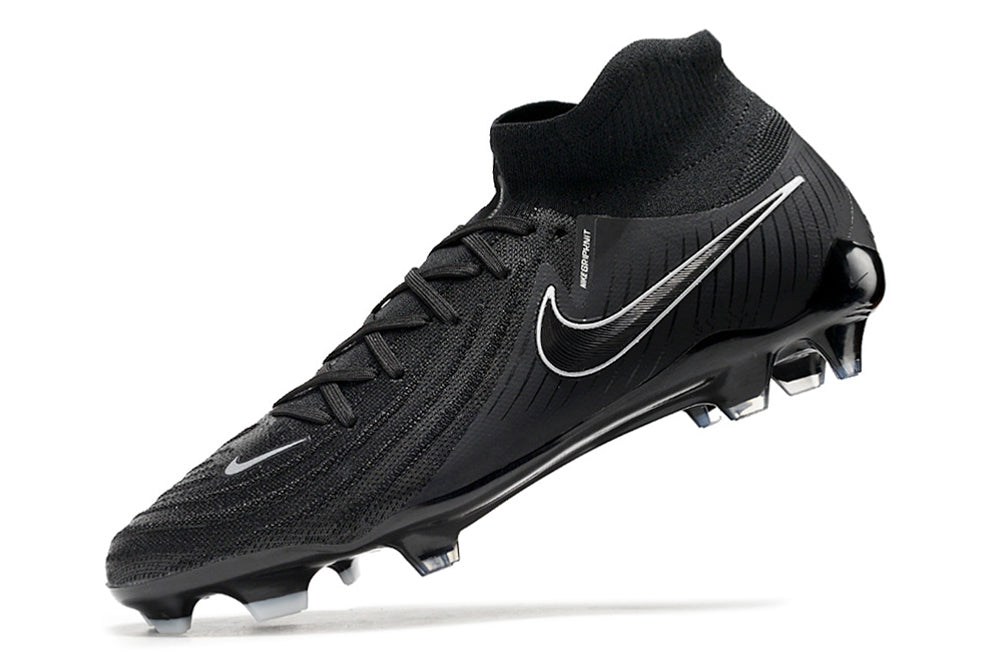 Phantom Luna Elite NU Super A Men's Full Knit Waterproof FG Soccer Shoes - Black/White