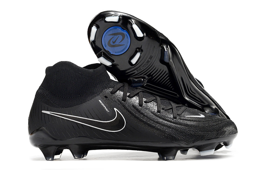 Phantom Luna Elite NU Super A Men's Full Knit Waterproof FG Soccer Shoes - Black/White