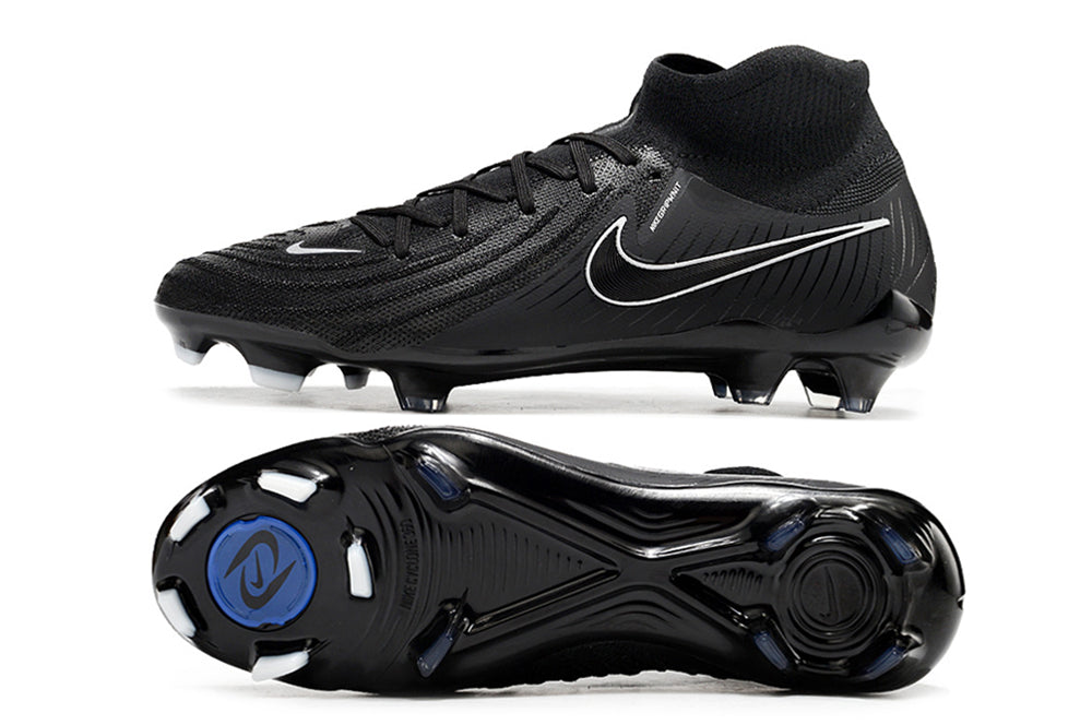 Phantom Luna Elite NU Super A Men's Full Knit Waterproof FG Soccer Shoes - Black/White