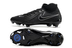 Phantom Luna Elite NU Super A Men's Full Knit Waterproof FG Soccer Shoes - Black/White
