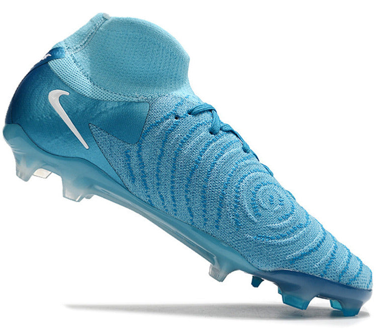 Phantom Luna Elite NU Super A Men's Full Knit Waterproof FG Soccer Shoes - Blue Fury/White